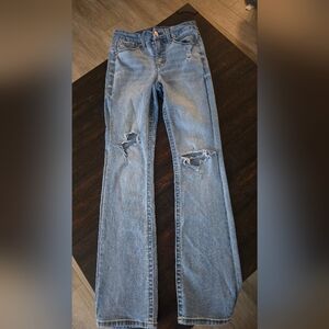 Seven7 Women's Bootcut Leg Jeans in Light Blue